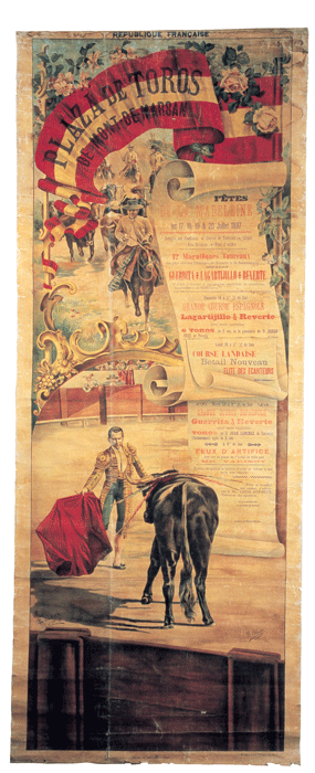 image : affiche corrida 1897 Mont de Marsan