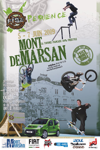 image : affiche du FISE 2009 à Mont de Marsan