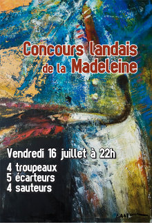 image : affiche du concours landais de la Madeleine 2010