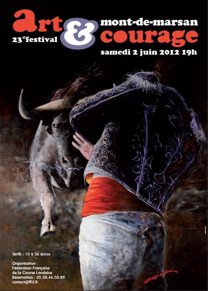 image-lien : affiche 2012 et lien vers page art et courage 2012 à Mont de Marsan