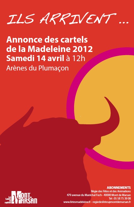 image : Visuel annonce des cartels 2012