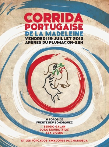 image : Affiche Madeleine 2013 - corrida portugaise